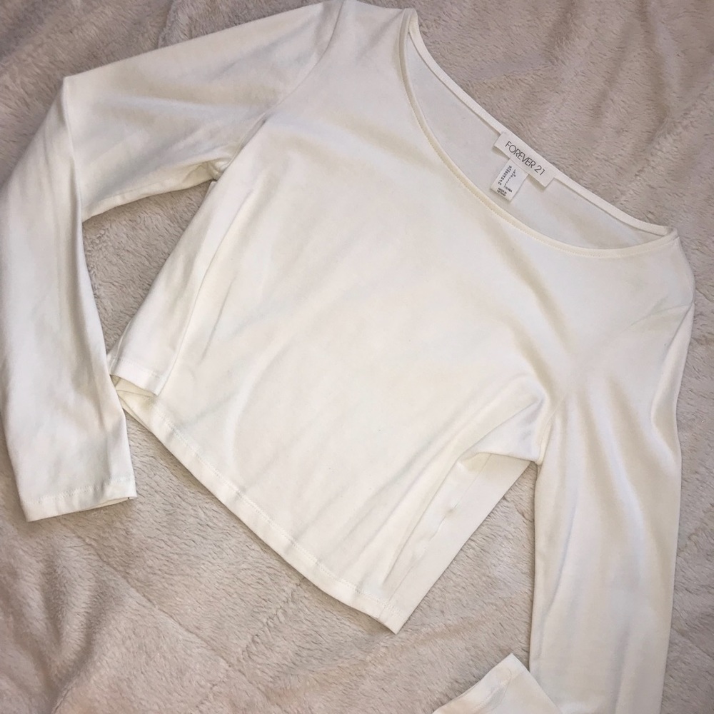 Forever 21 long sleeve crop top